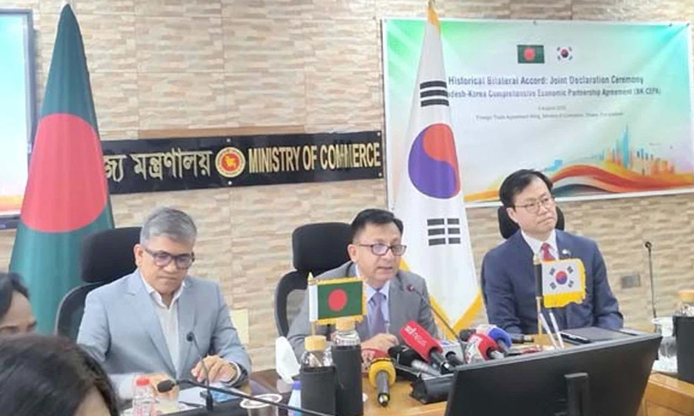 বাংলাদেশ-দক্ষিণ কোরিয়ার সিইপিএ স্বাক্ষর, ৯৭% বাংলাদেশি পণ্যে
